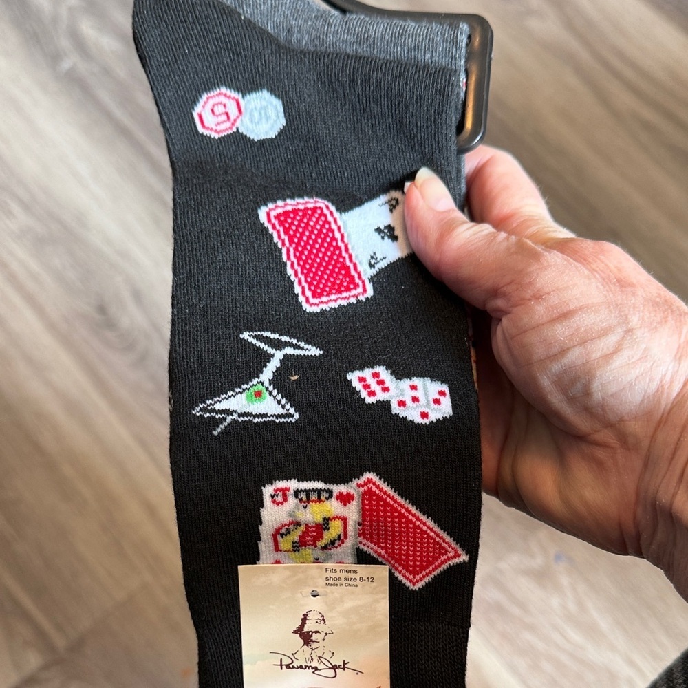 Black Playing Cards Themed Socks set of 2
